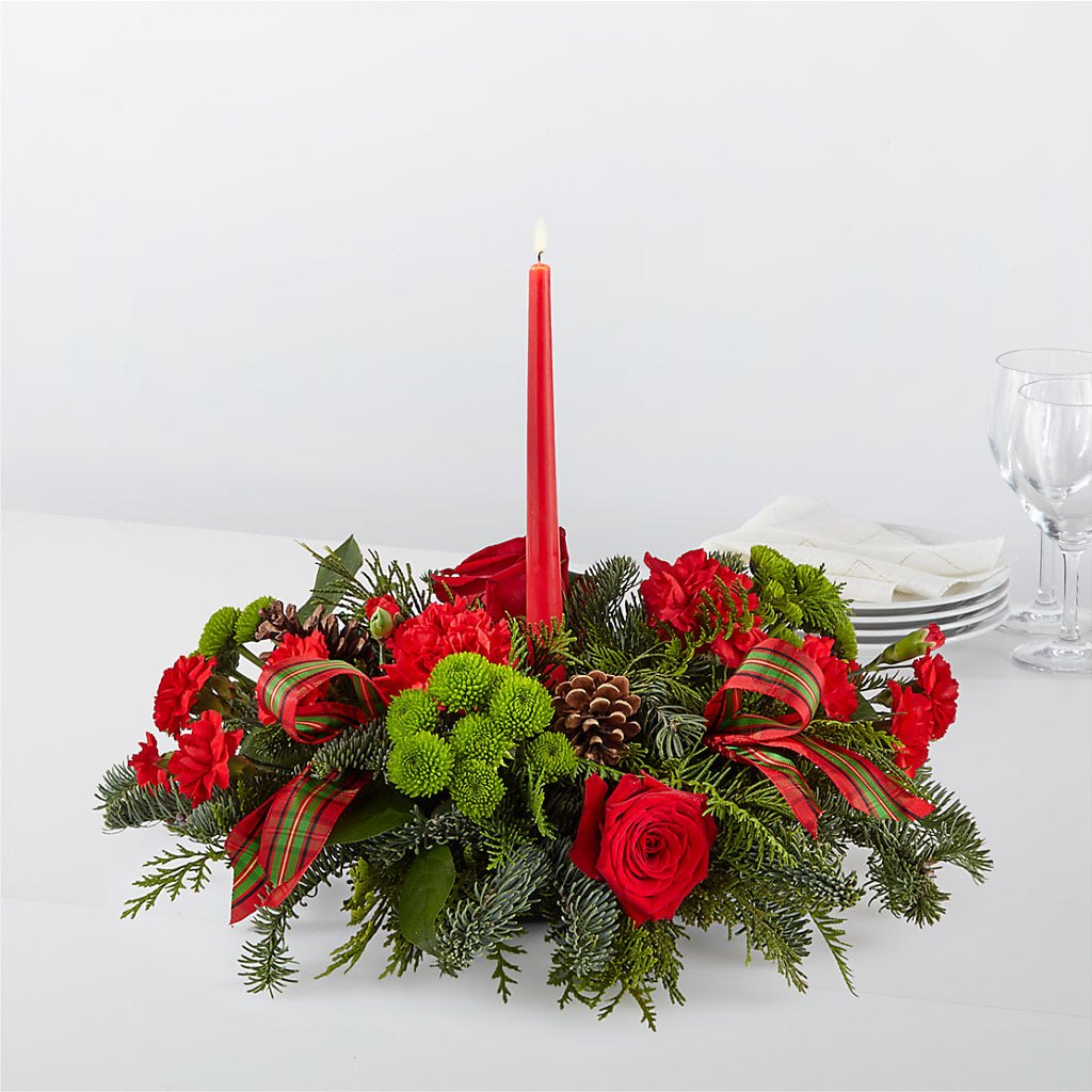By the Candlelight Centerpiece – City Line Florist, New Hyde Park NY
