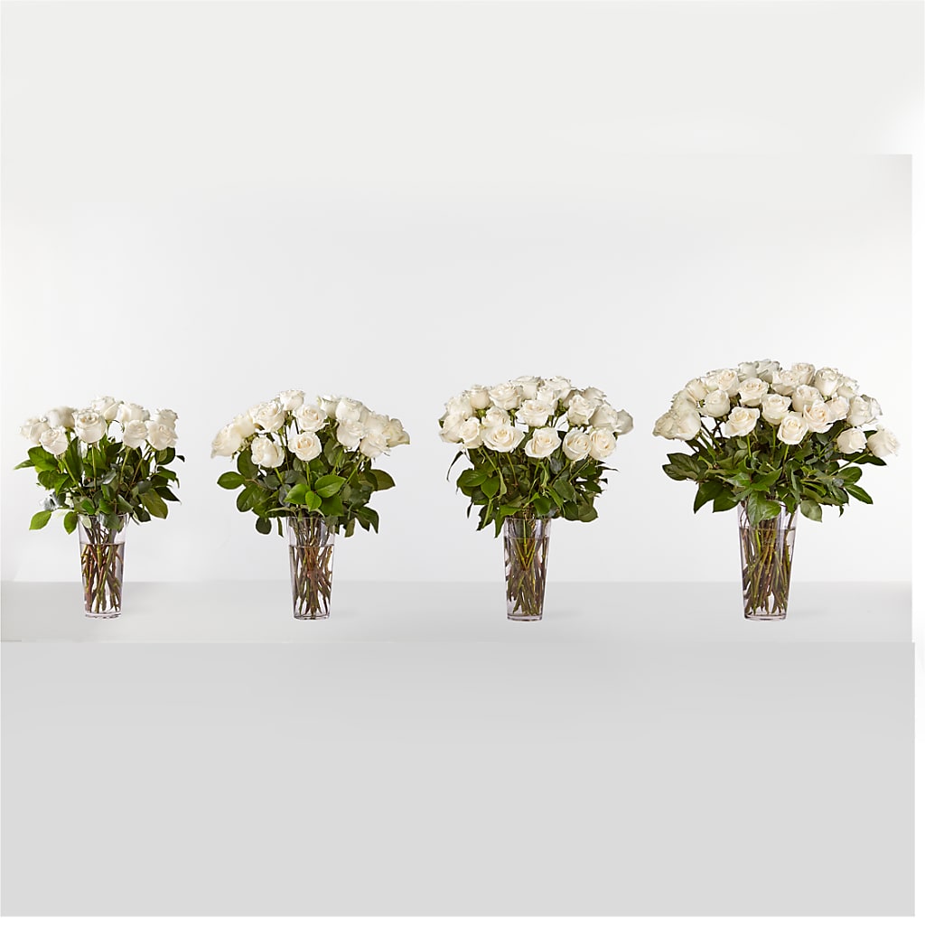 Long Stem White Rose Bouquet – City Line Florist, New Hyde Park NY