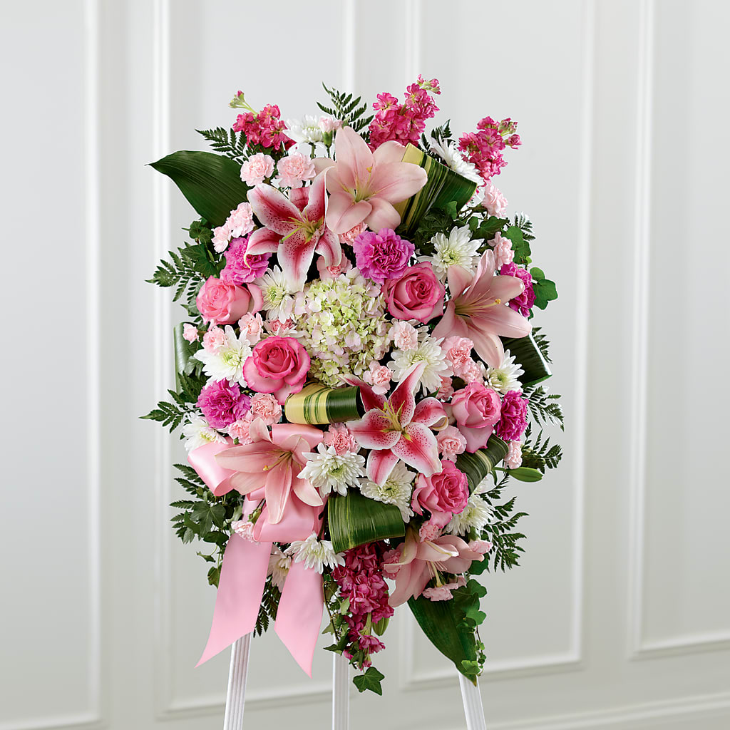 Comforting Standing Spray – City Line Florist, New Hyde Park NY