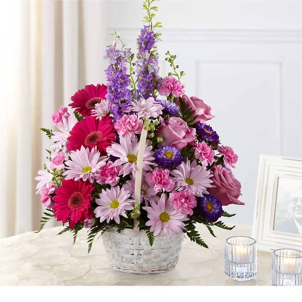 Pastel Peace Basket – City Line Florist, New Hyde Park NY
