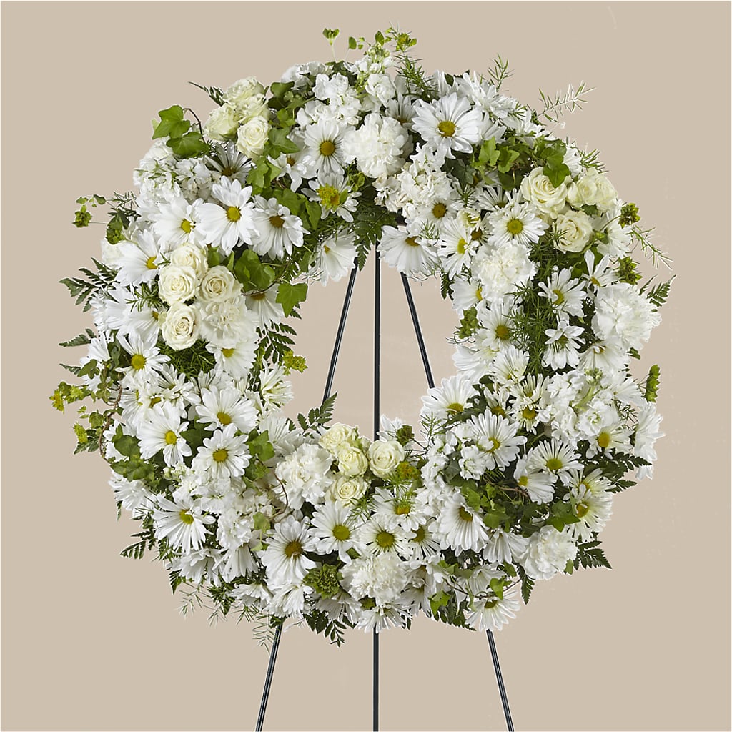 Faithful Wishes Wreath – City Line Florist, New Hyde Park NY