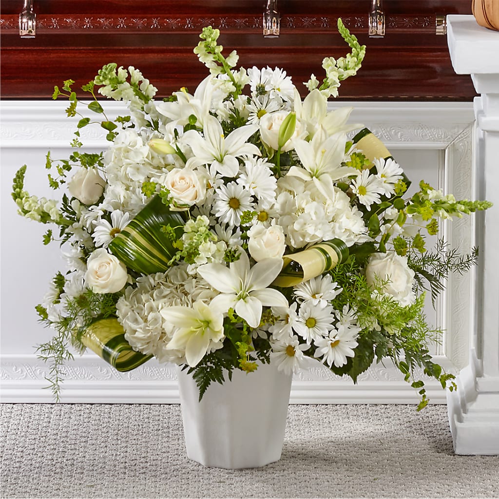 Thoughts of Tranquility Floor Basket – City Line Florist, New Hyde Park NY