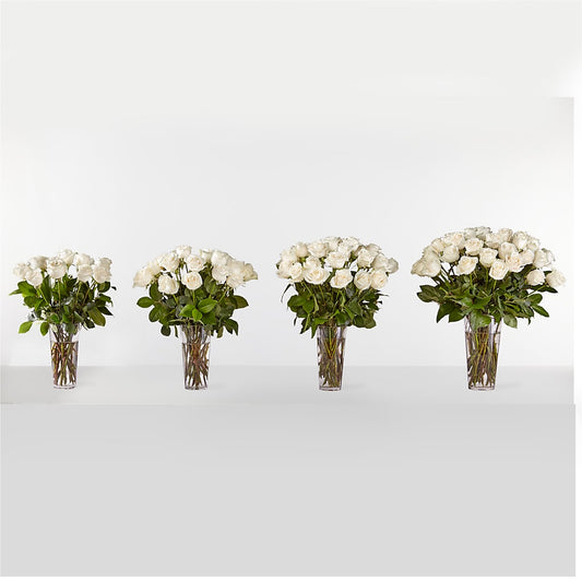 Long Stem White Rose Bouquet –  City Line Florist, New Hyde Park NY