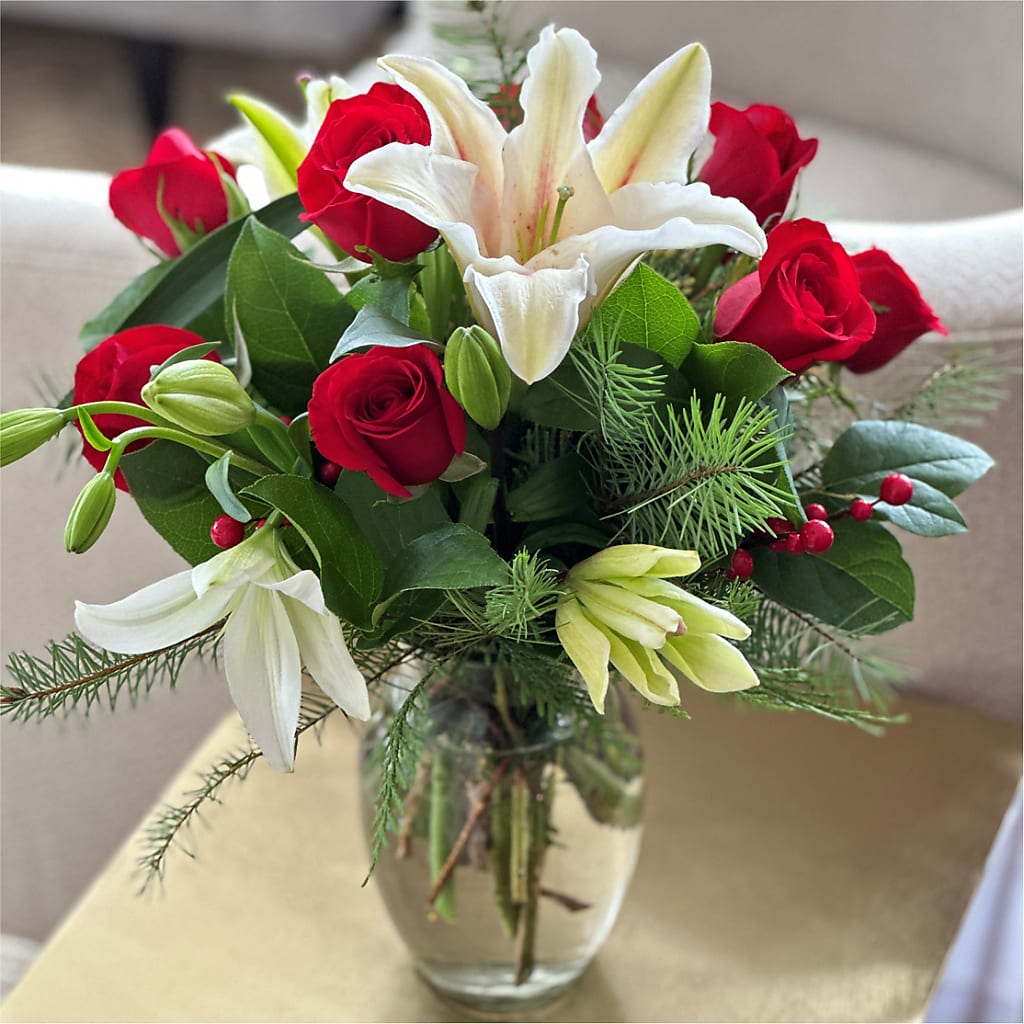 Sparkling Snowflakes Bouquet –  City Line Florist, New Hyde Park NY