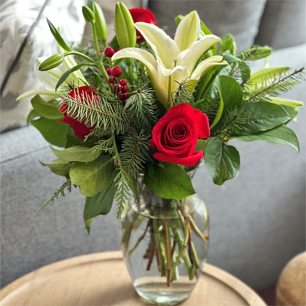Sparkling Snowflakes Bouquet –  City Line Florist, New Hyde Park NY