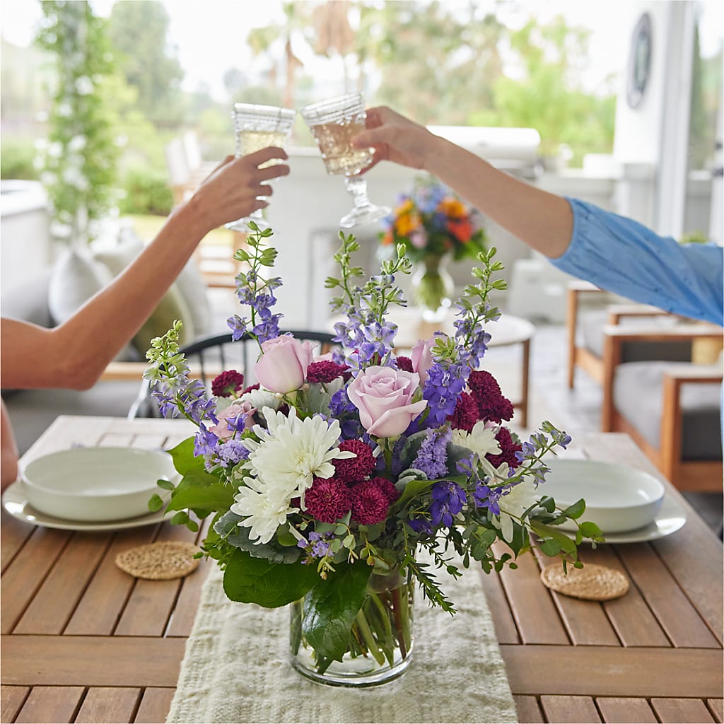 Violet Frost Bouquet –  City Line Florist, New Hyde Park NY