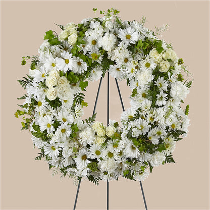 Faithful Wishes Wreath –  City Line Florist, New Hyde Park NY
