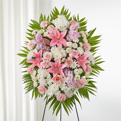 Offering Solace Standing Spray –  City Line Florist, New Hyde Park NY