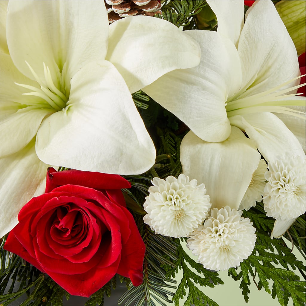 Seasonal Festivities Centerpiece –  City Line Florist, New Hyde Park NY
