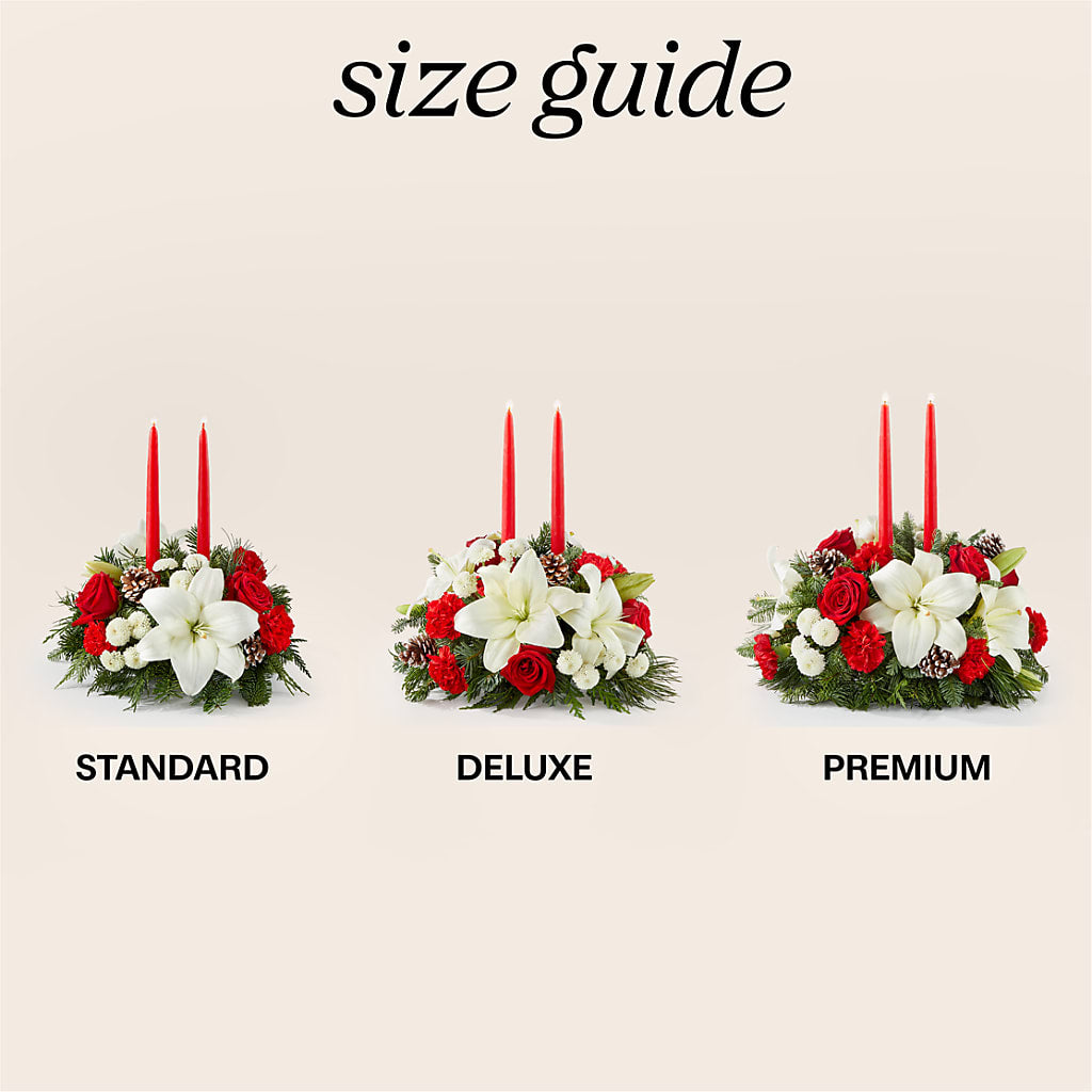 Seasonal Festivities Centerpiece –  City Line Florist, New Hyde Park NY