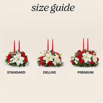 Seasonal Festivities Centerpiece –  City Line Florist, New Hyde Park NY